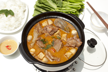 Lẩu vịt ăn với rau gì?