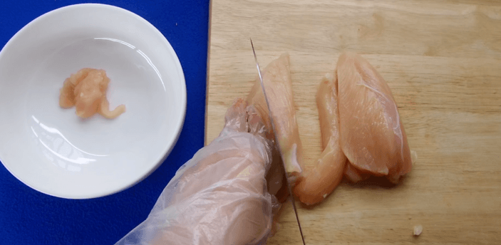cắt thịt gà