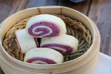 Bánh bao chay 2 màu