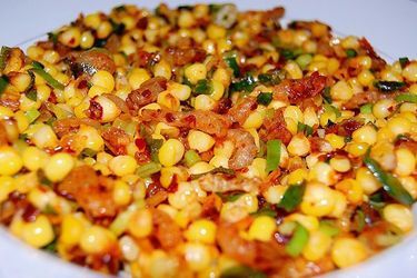 Bắp xào tôm khô