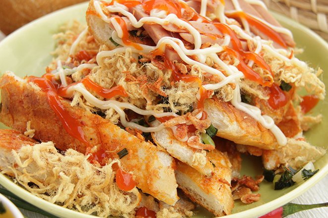 Bánh mì nướng muối ớt